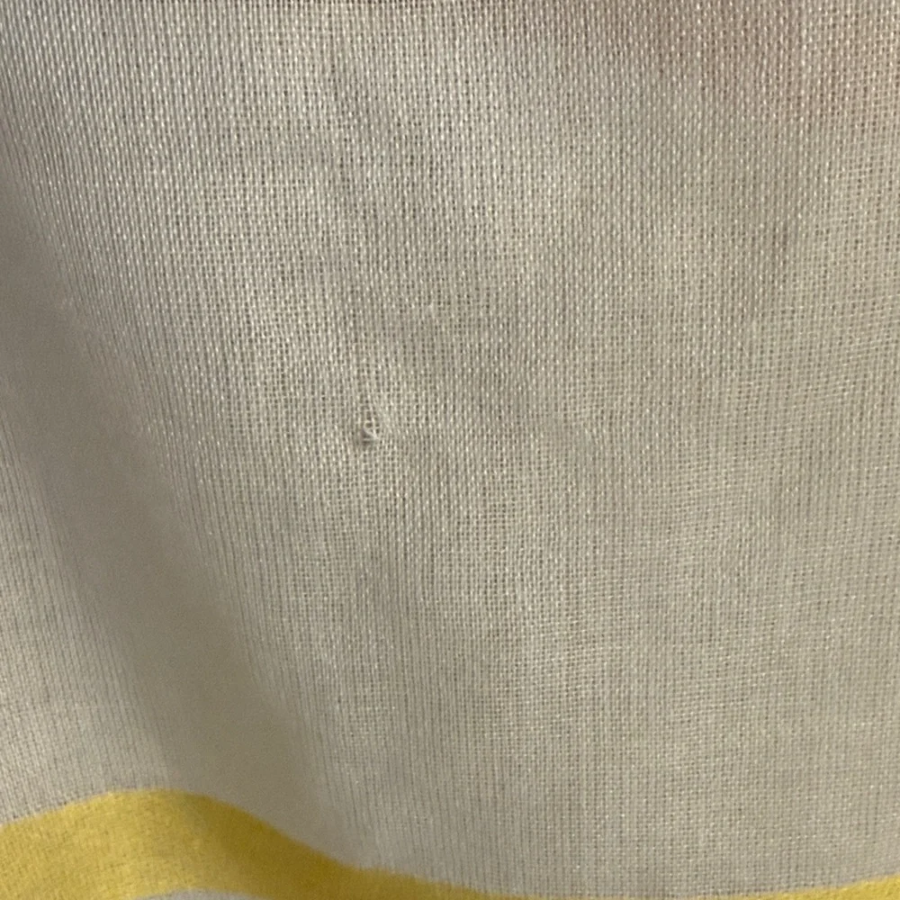 Sonoma Cream Shawl with Yellow and Brown Stripes - Picture 5 of 6